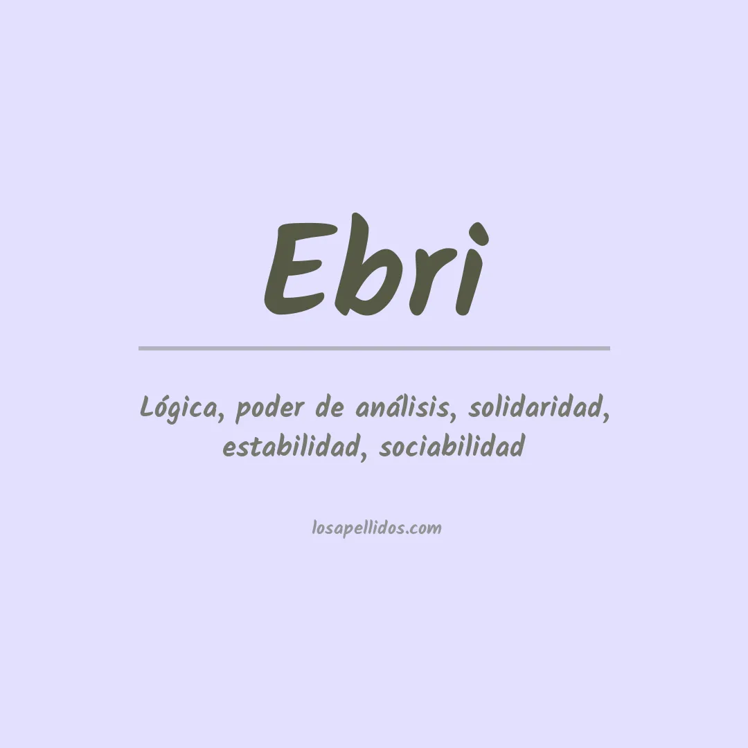 Apellido Ebri