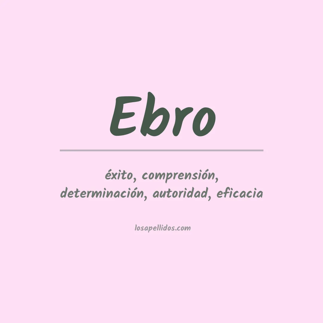 Apellido Ebro