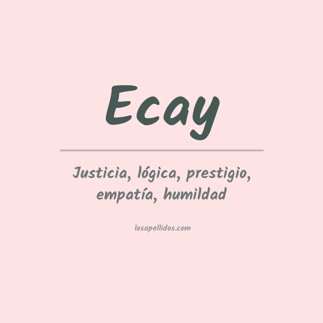 Apellido Ecay