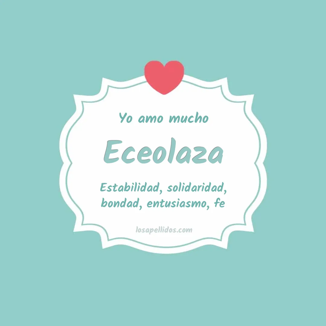 Yo amo mucho Eceolaza