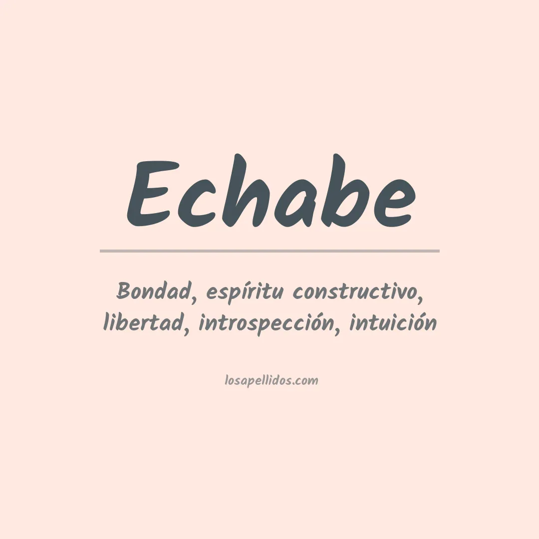 Apellido Echabe