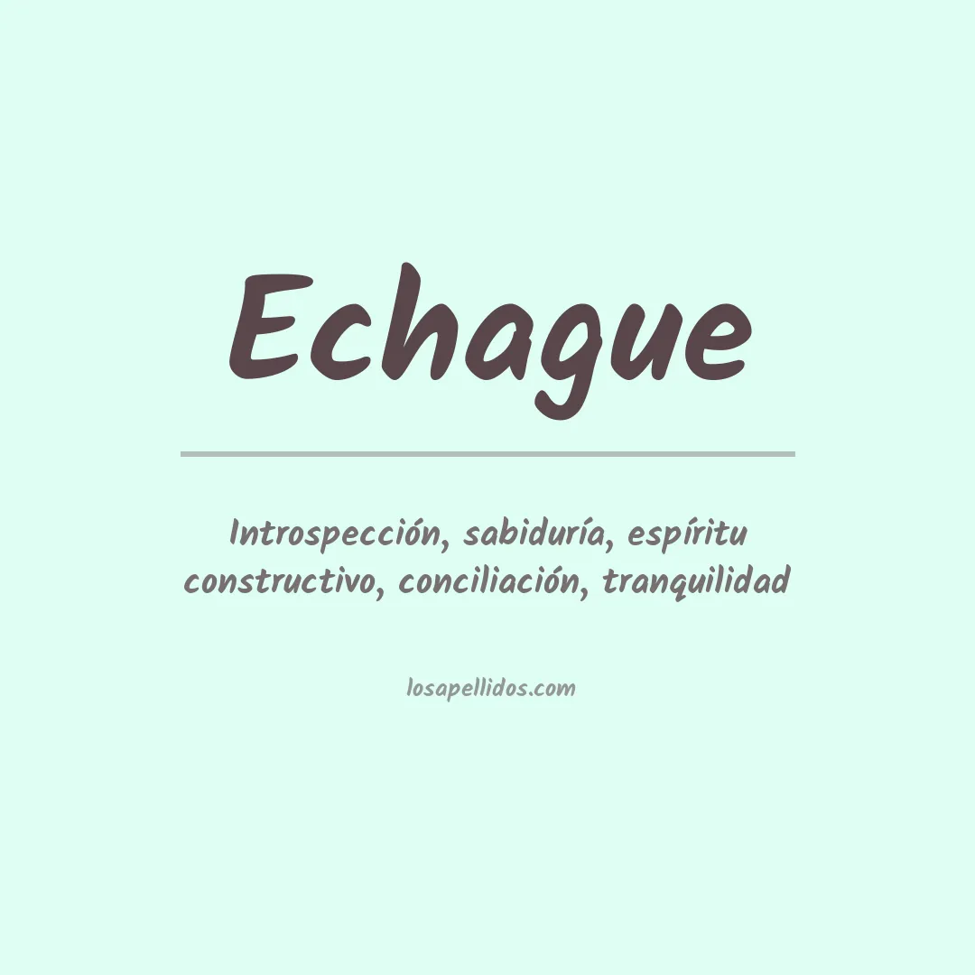 Apellido Echague