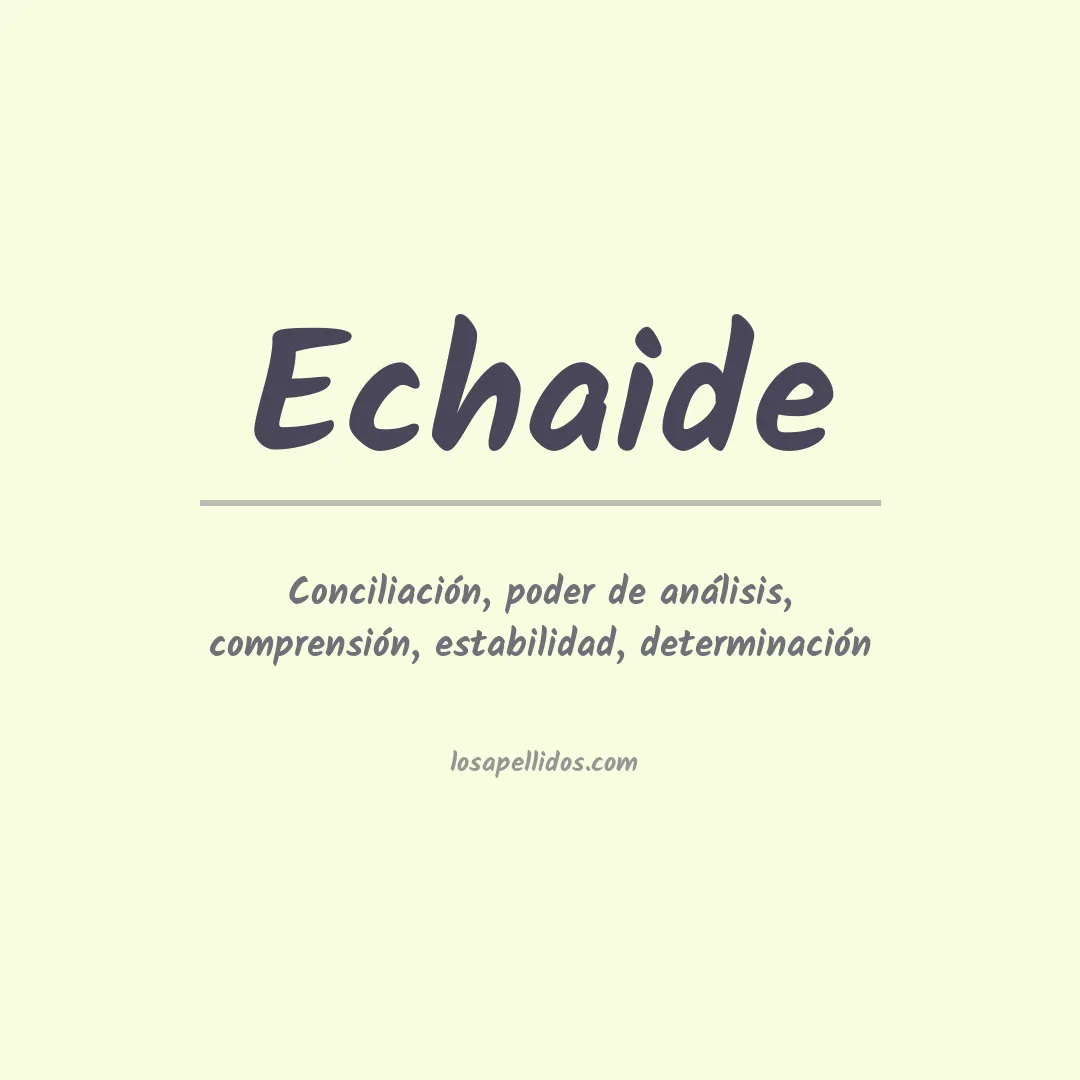Apellido Echaide
