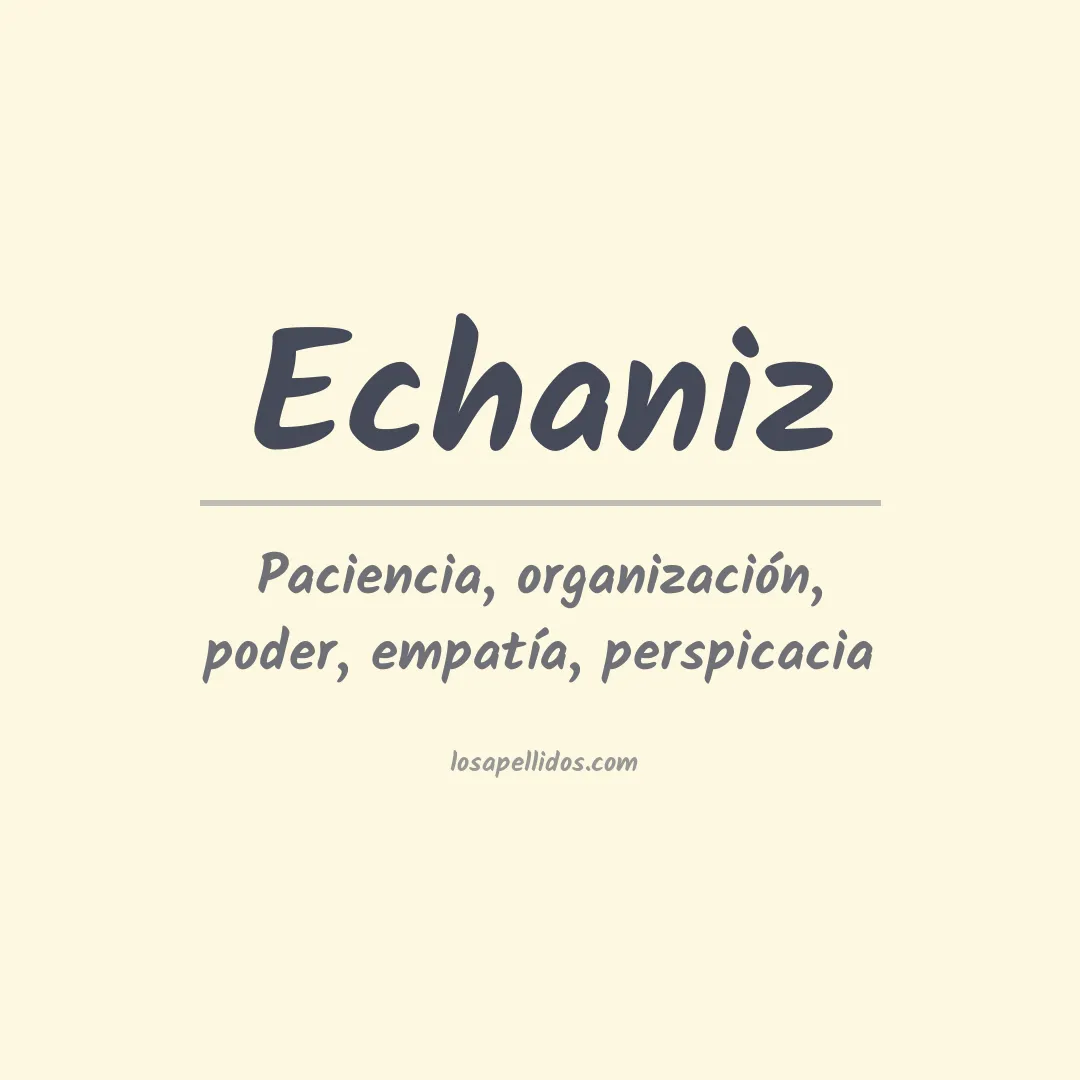 Apellido Echaniz