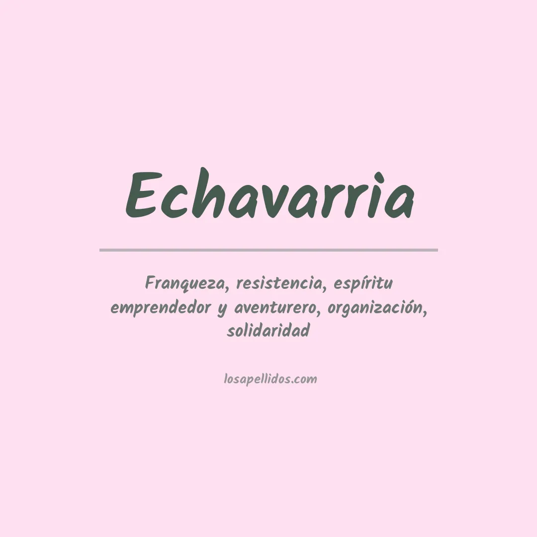 Apellido Echavarría