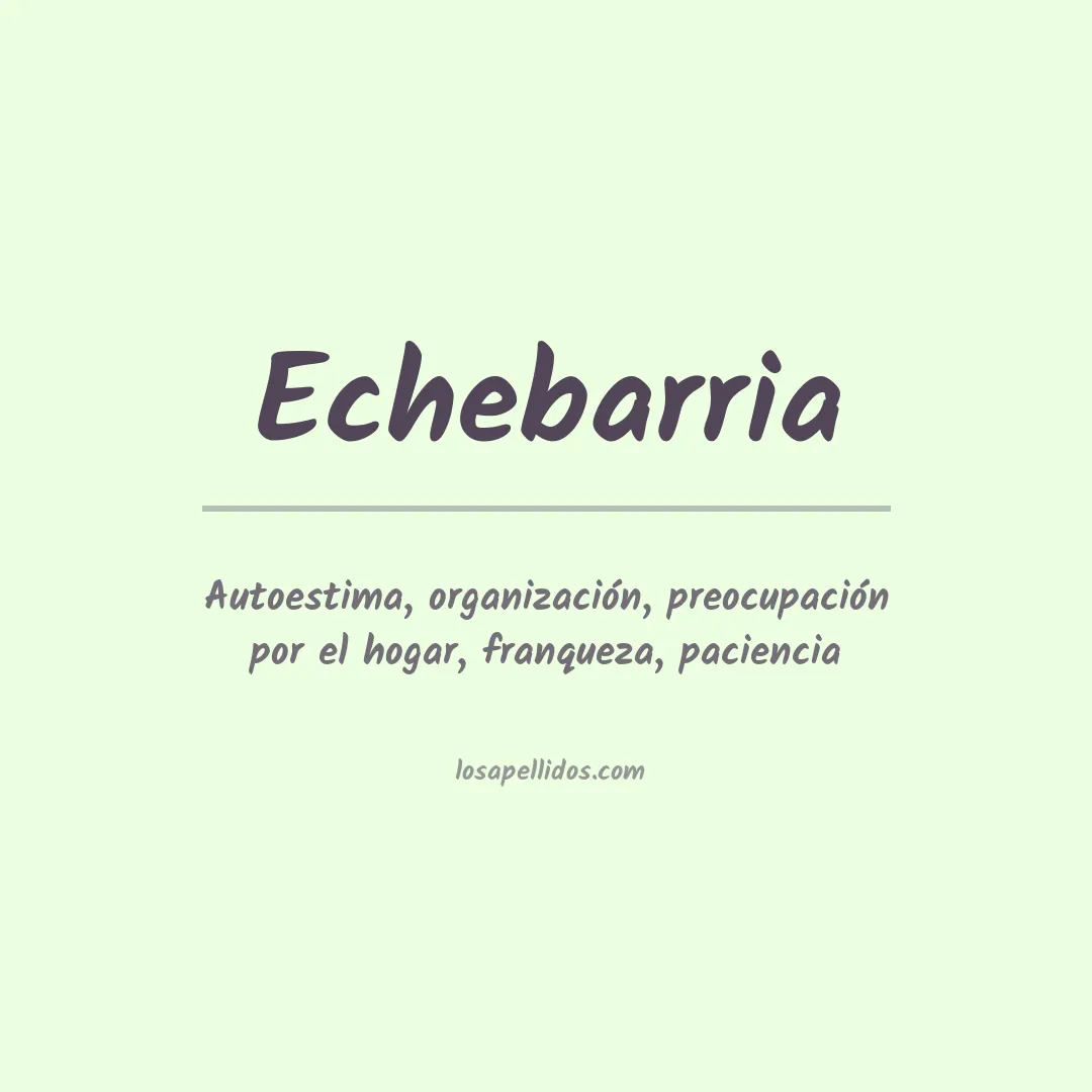 Apellido Echebarria