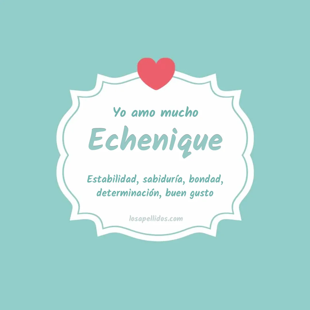 Yo amo mucho Echenique