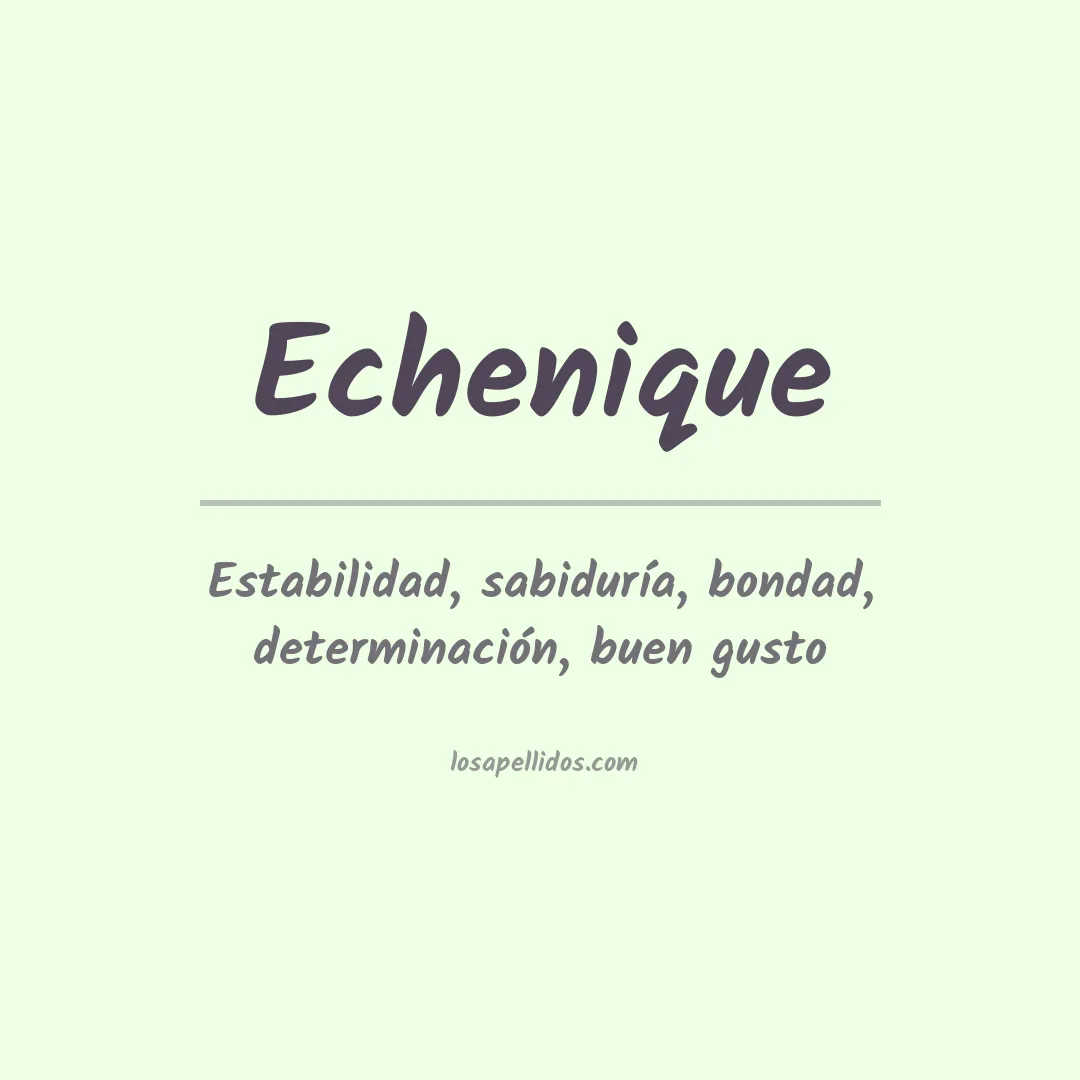 Apellido Echenique