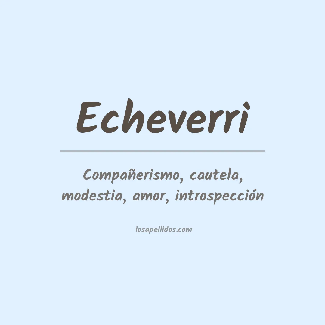 Apellido Echeverri