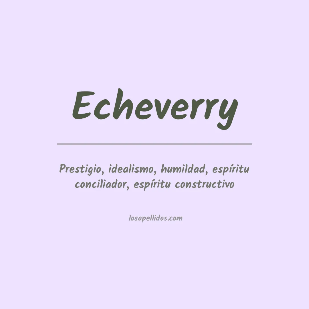 Apellido Echeverry