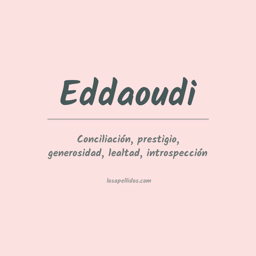 Apellido Eddaoudi
