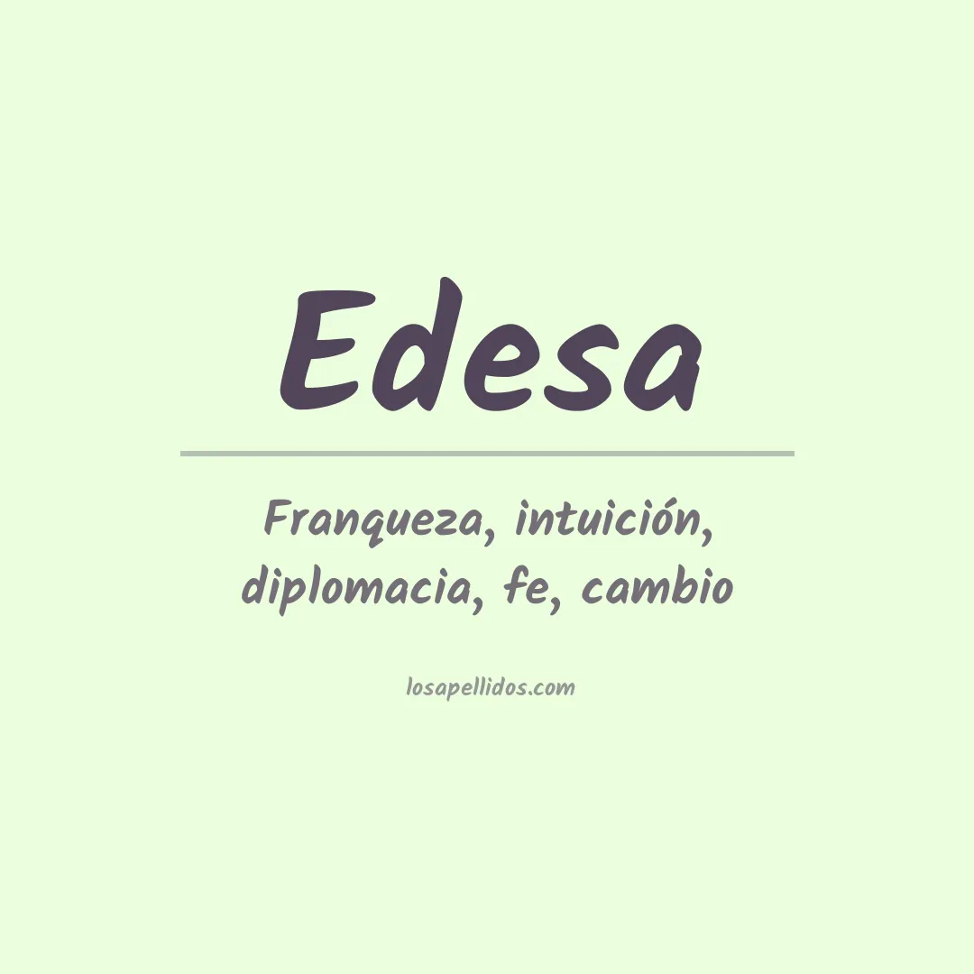 Apellido Edesa