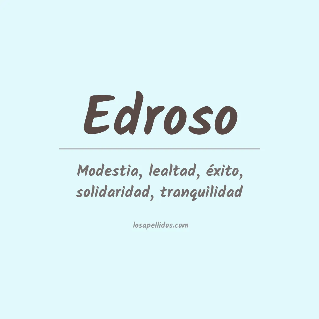 Apellido Edroso