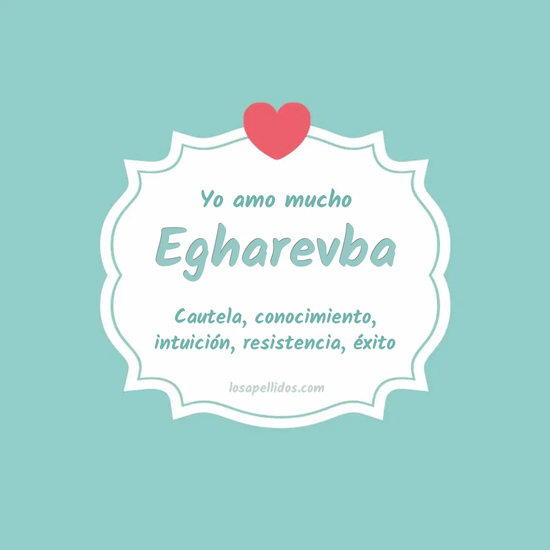 Yo amo mucho Egharevba