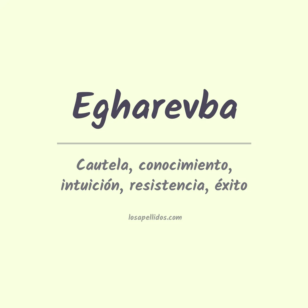 Apellido Egharevba