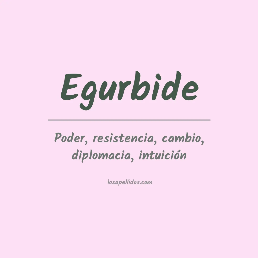 Apellido Egurbide