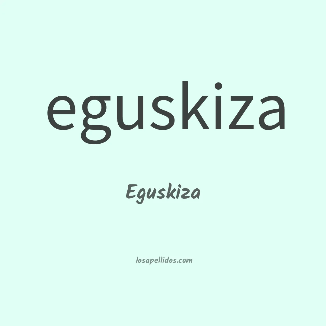 Eguskiza en chino