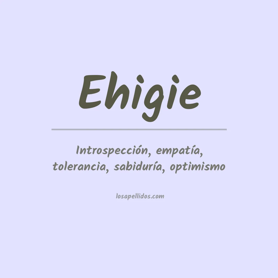 Apellido Ehigie