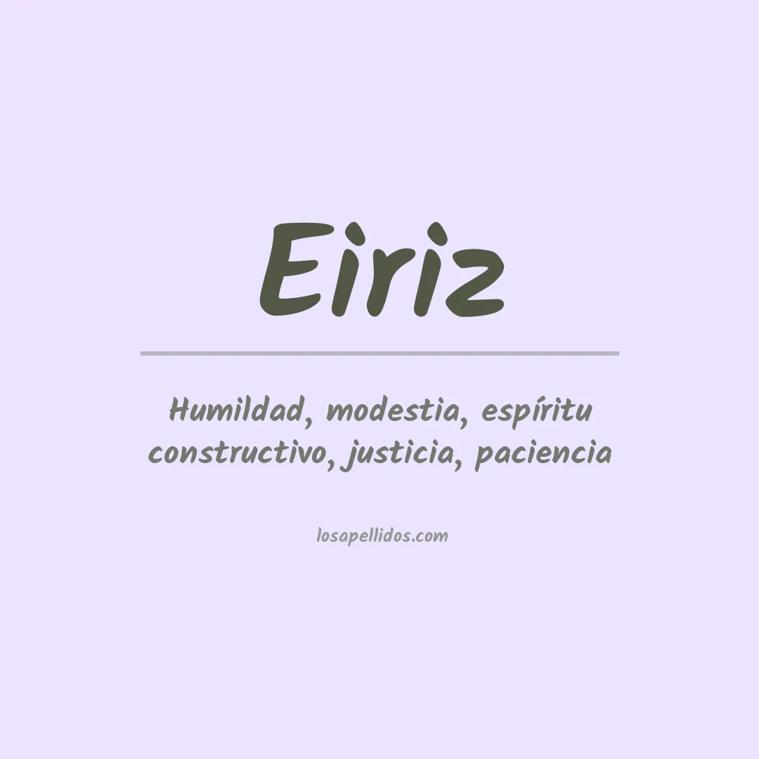 Apellido Eiriz