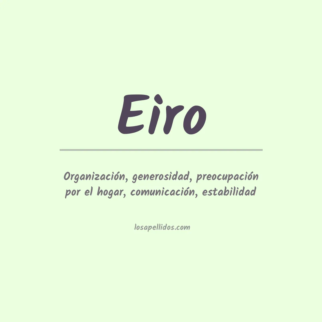 Apellido Eiro
