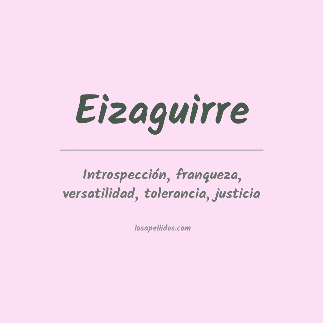 Apellido Eizaguirre