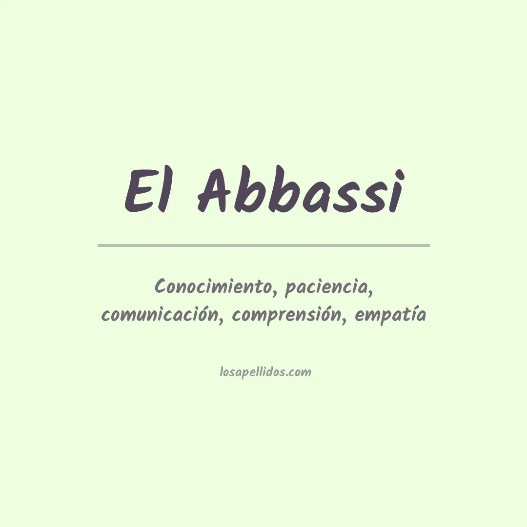 Apellido El abbassi