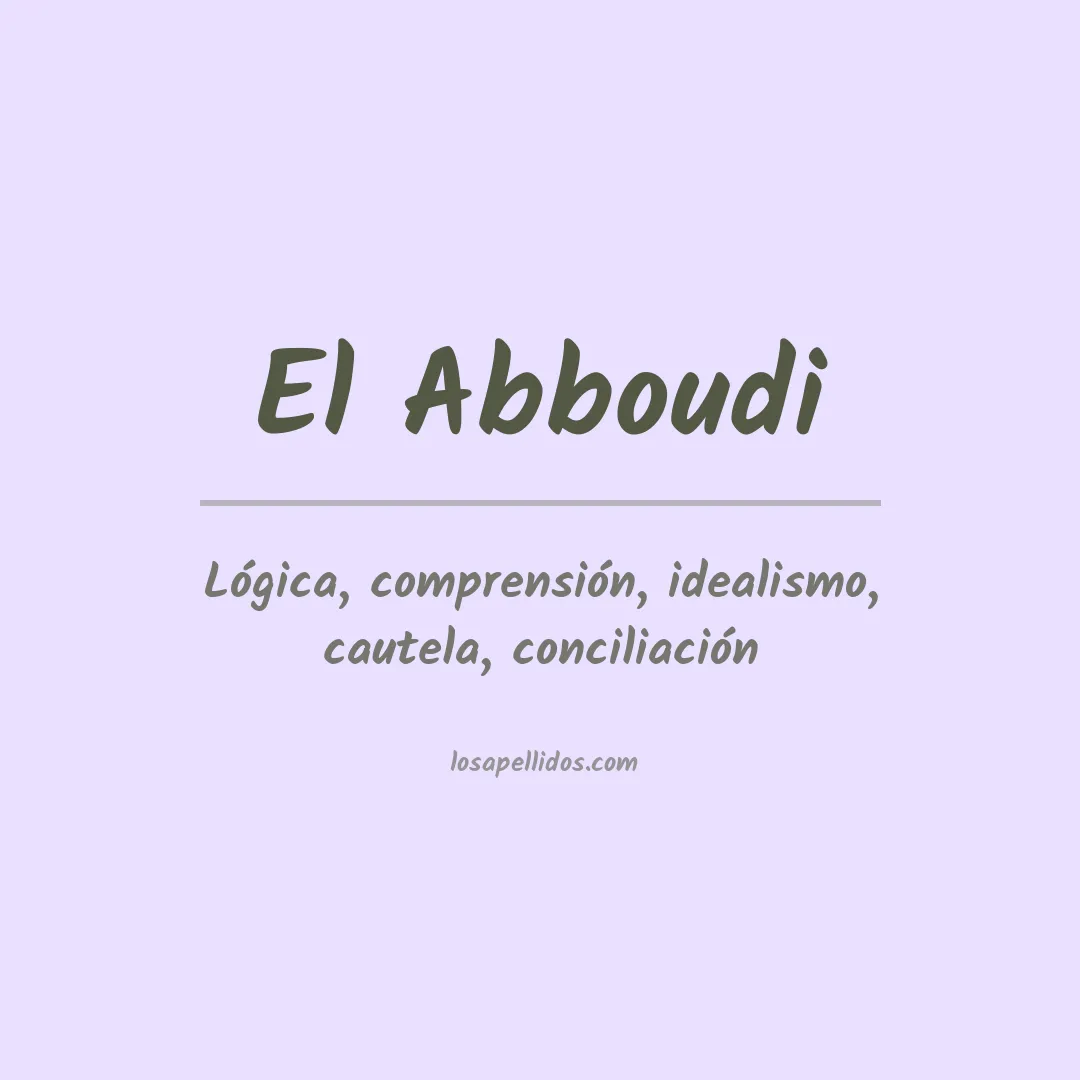 Apellido El abboudi