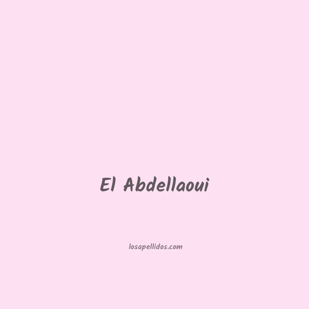 El abdellaoui en chino