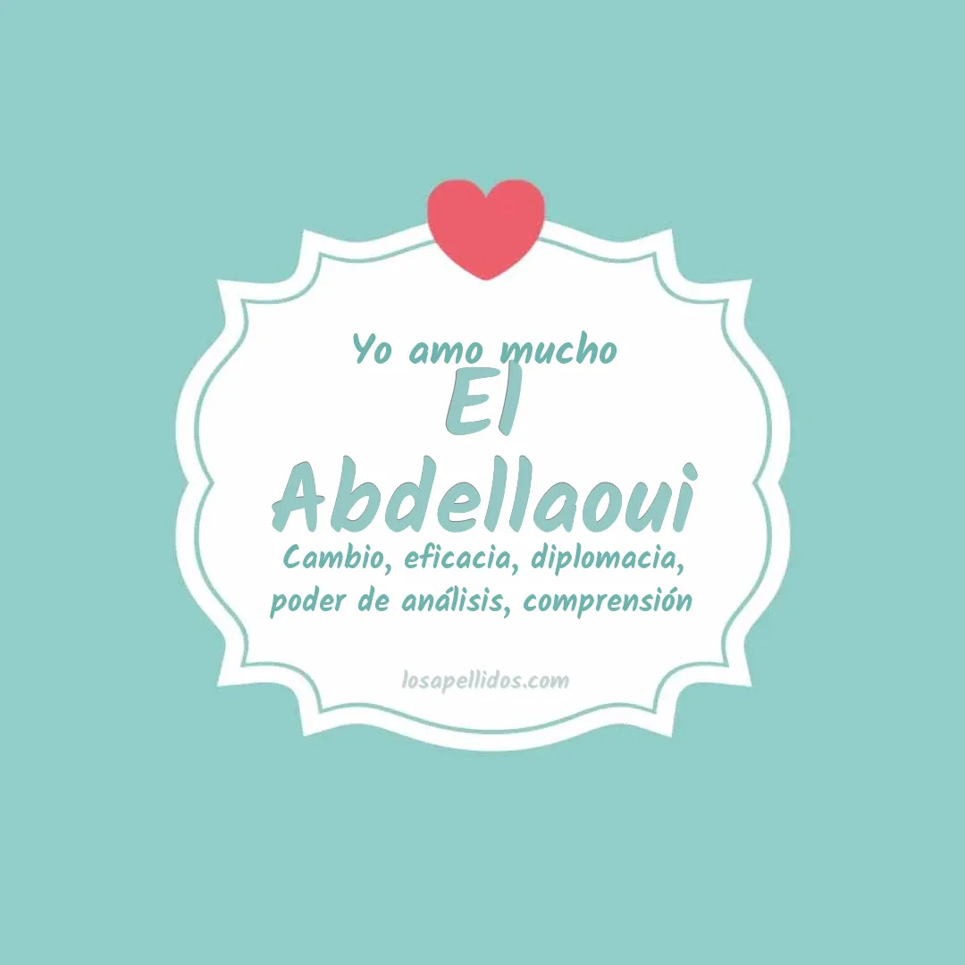 Yo amo mucho El abdellaoui