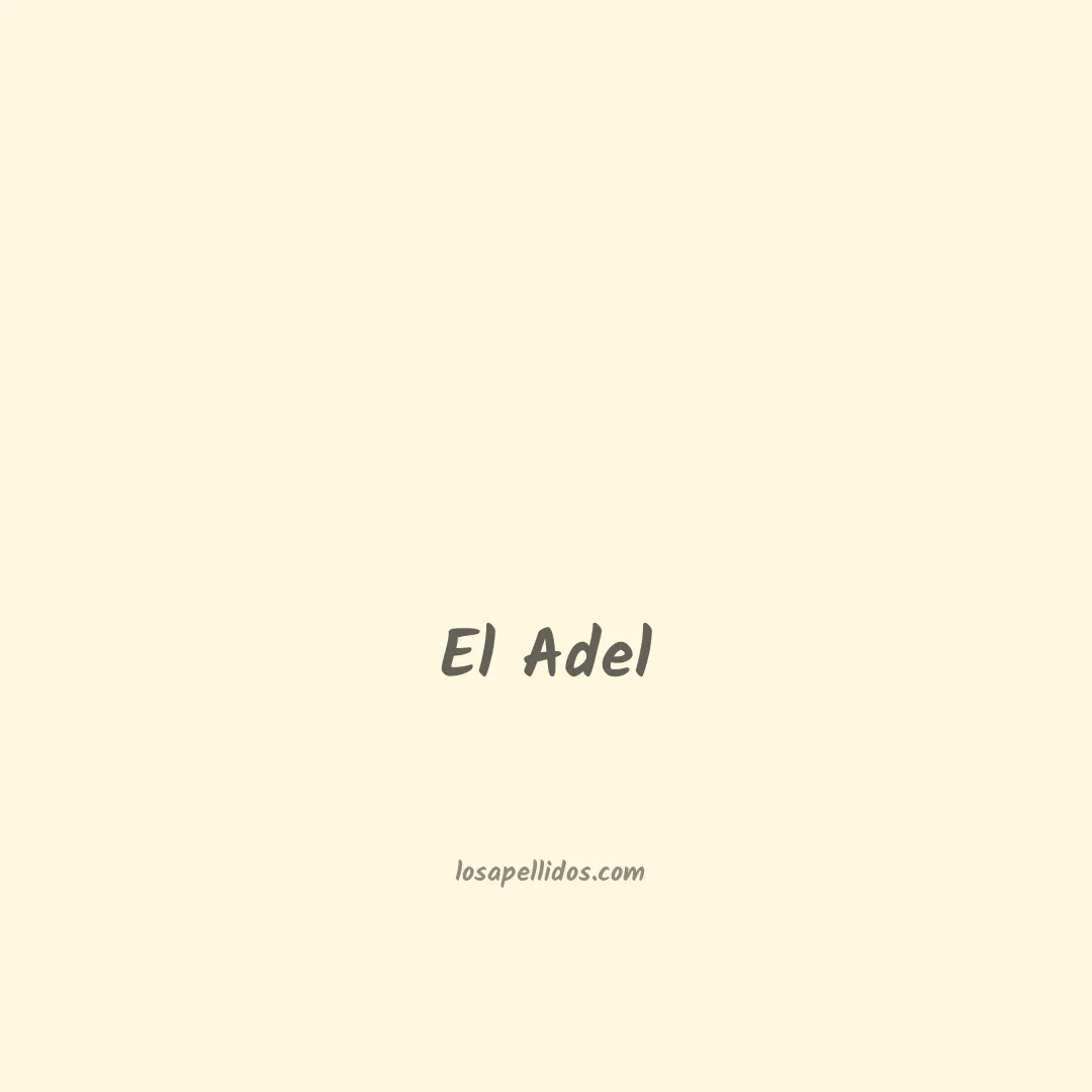 El adel en chino