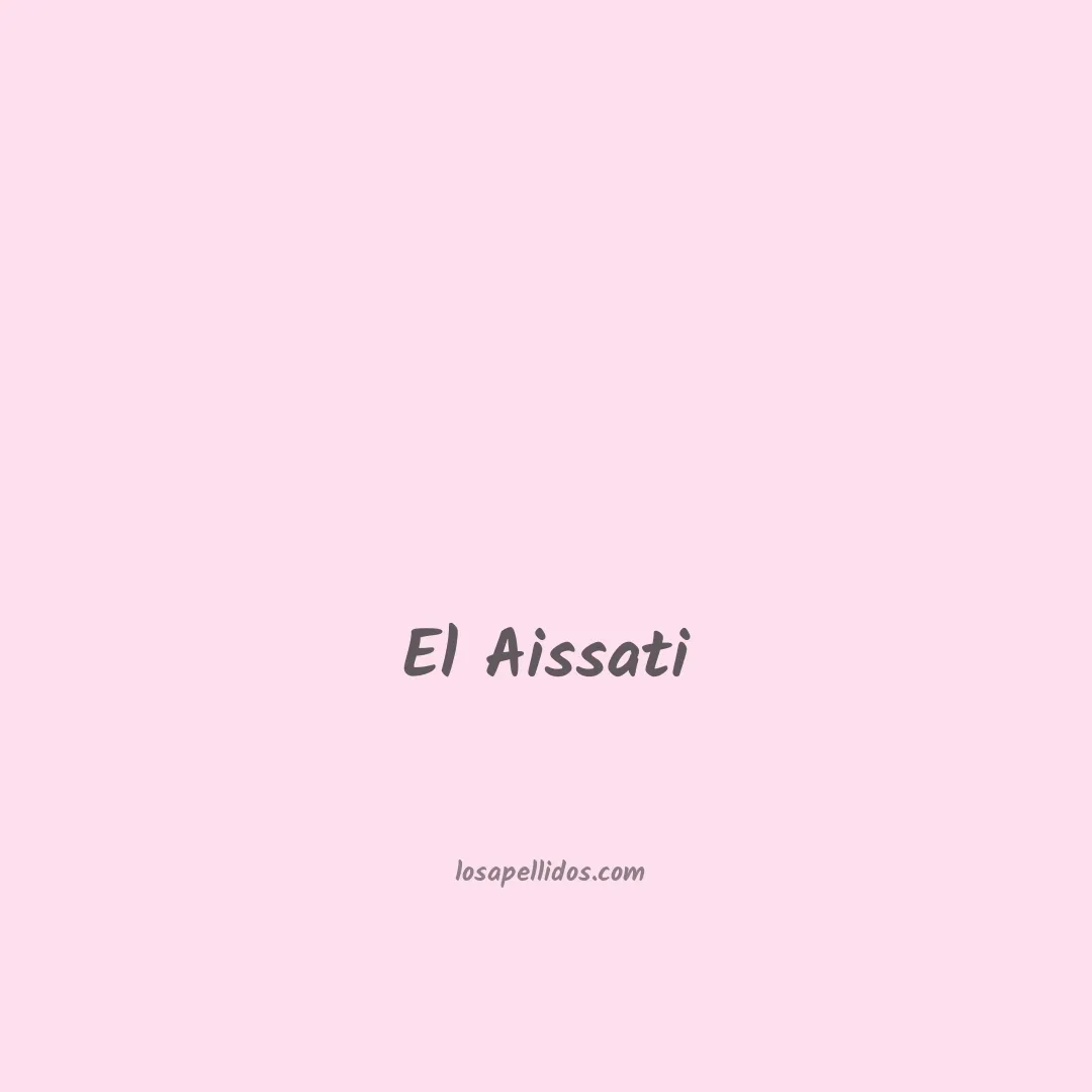 El aissati en chino
