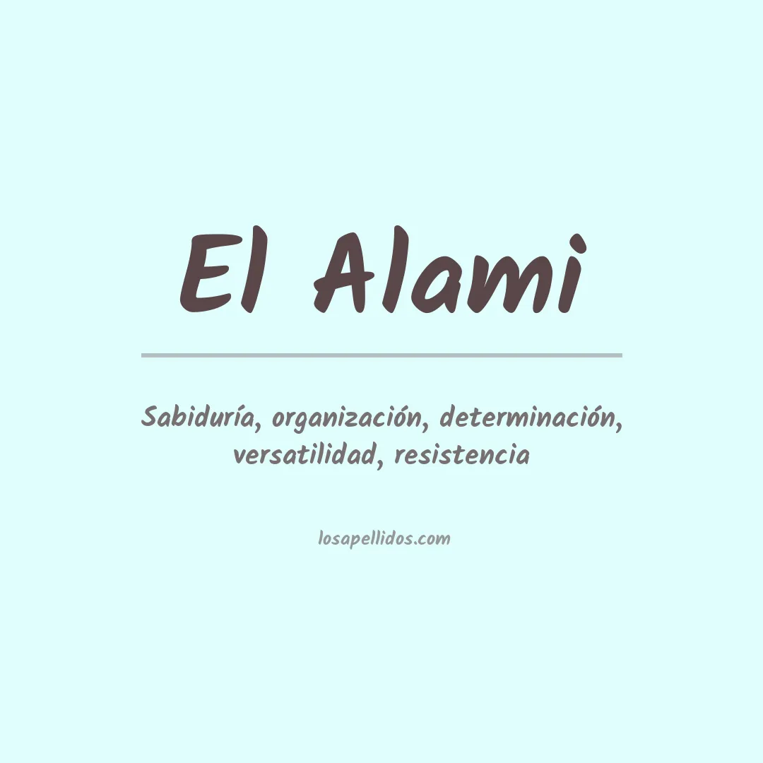 Apellido El alami