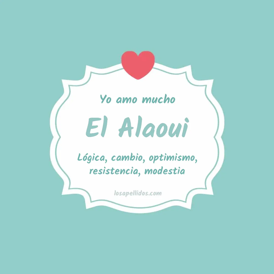 Yo amo mucho El alaoui