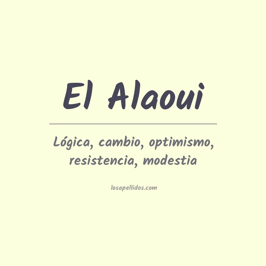 Apellido El alaoui