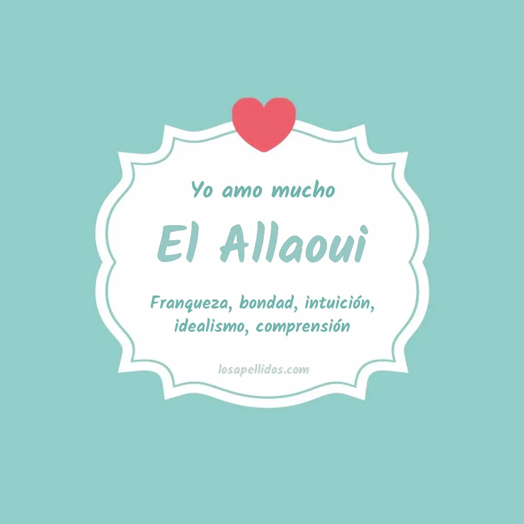 Yo amo mucho El allaoui