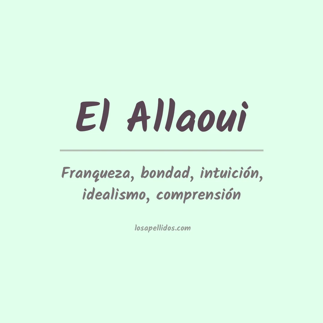 Apellido El allaoui