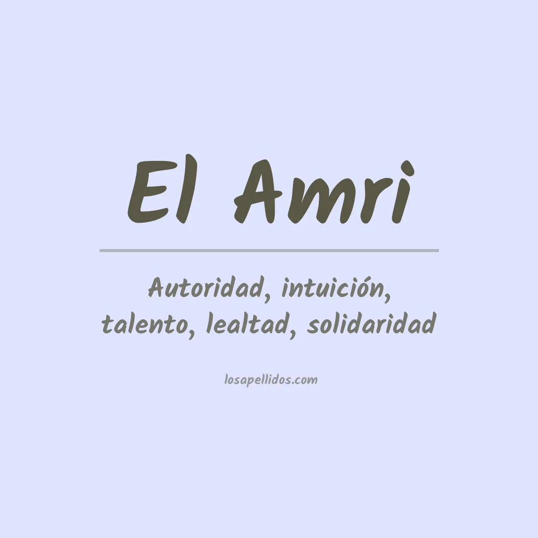 Apellido El amri