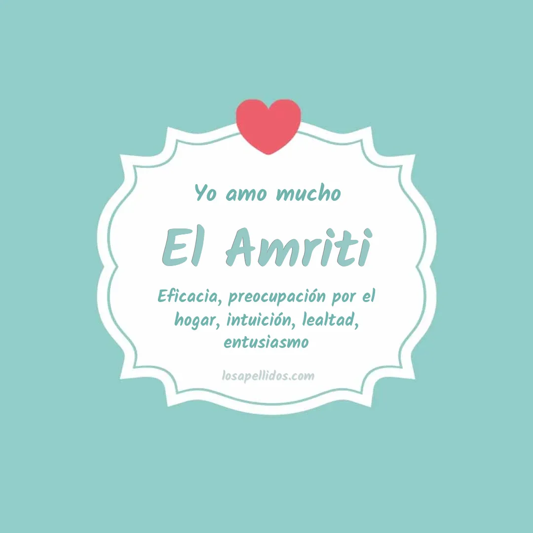 Yo amo mucho El amriti