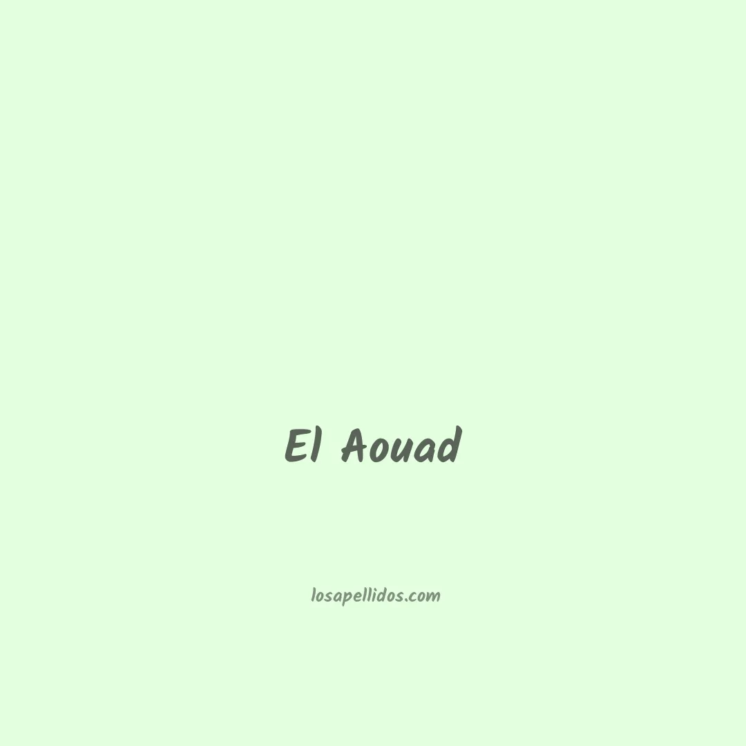 El aouad en chino