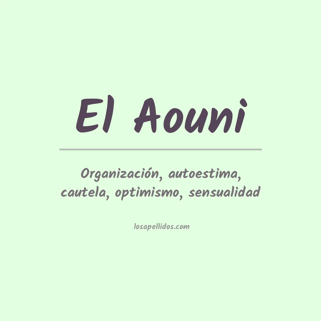Apellido El aouni