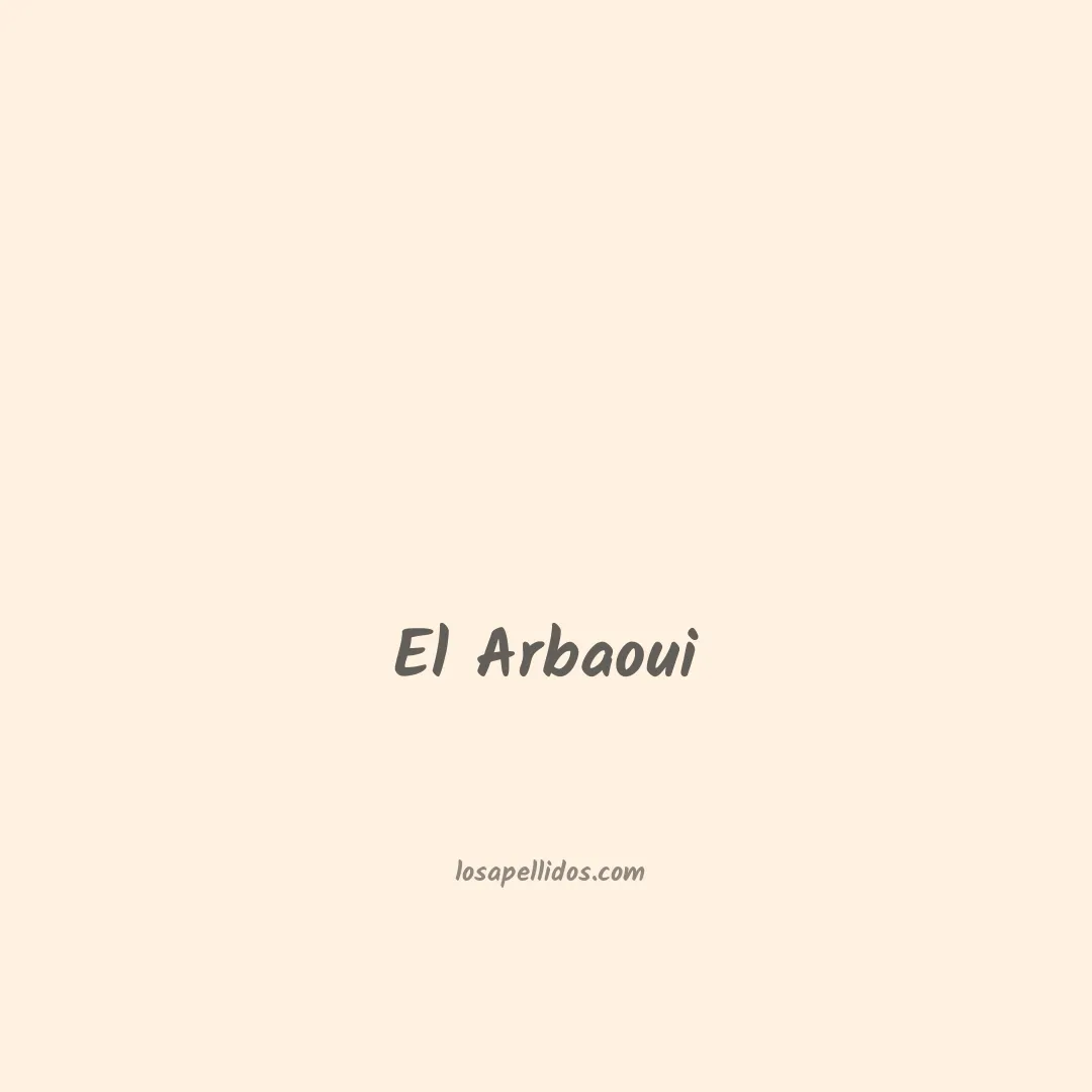 El arbaoui en chino