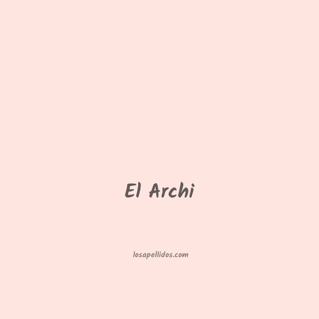 El archi en chino