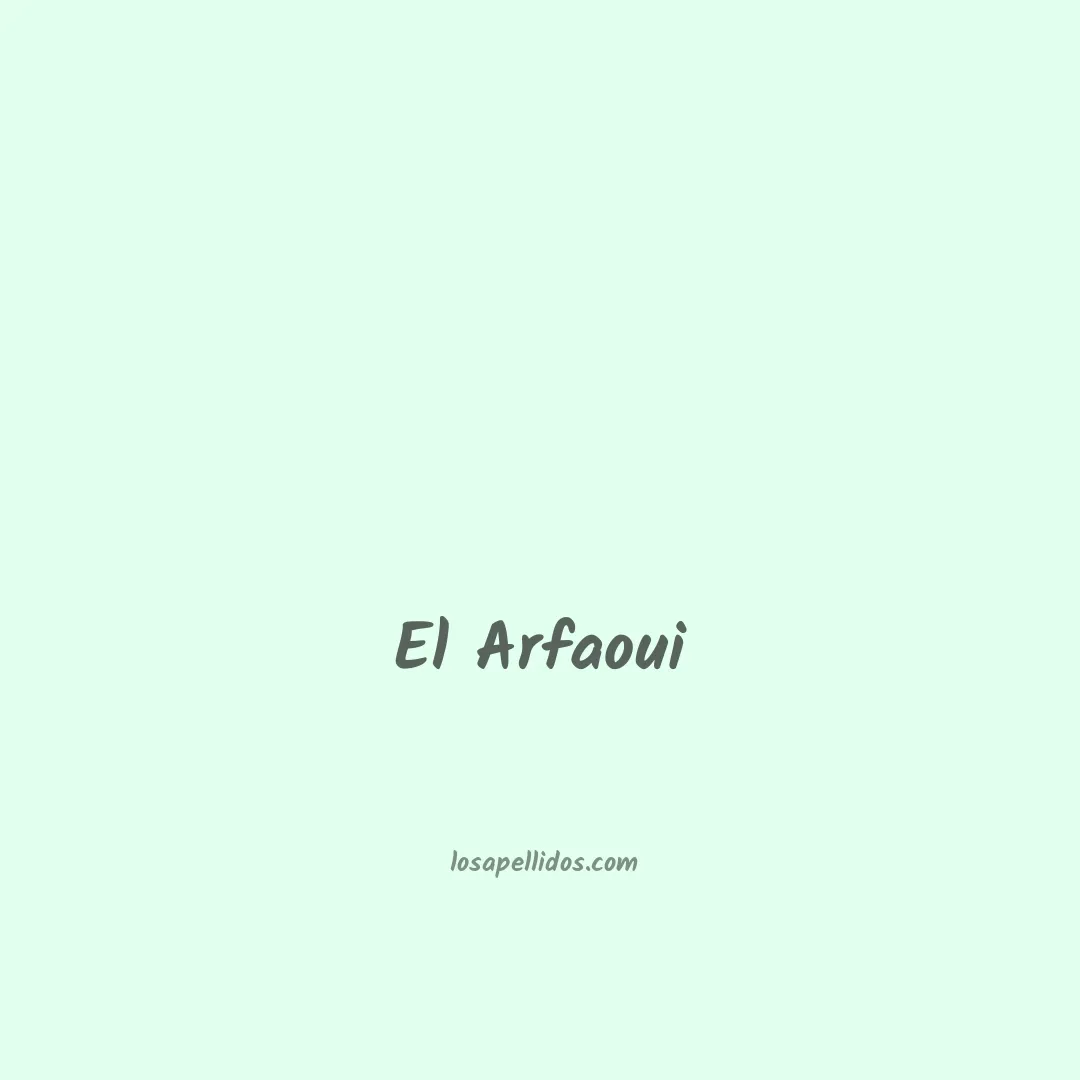El arfaoui en chino