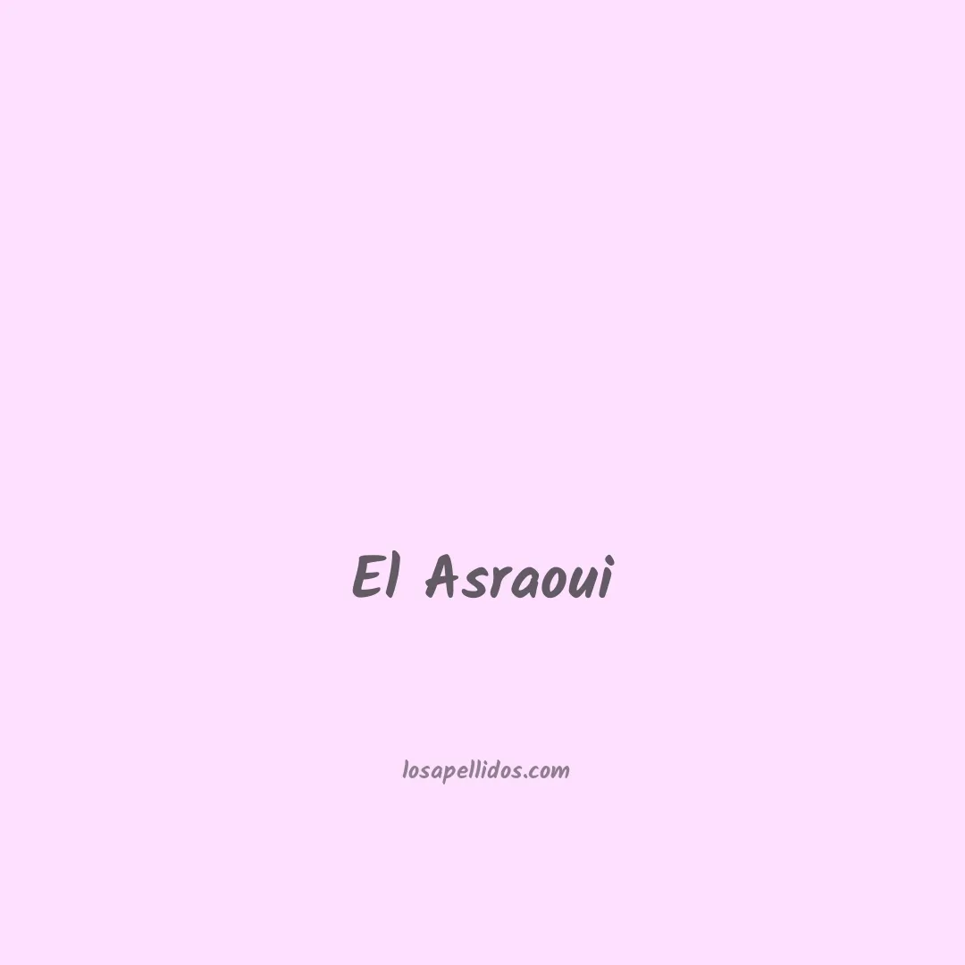 El asraoui en chino