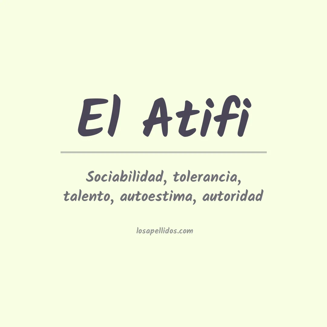 Apellido El atifi