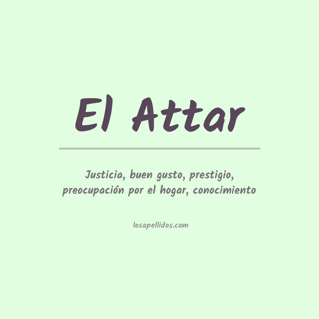 Apellido El attar