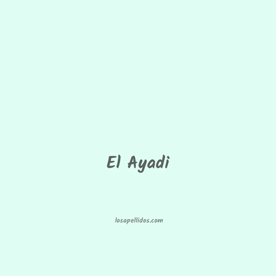 El ayadi en chino