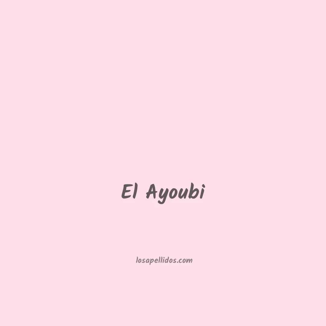 El ayoubi en chino