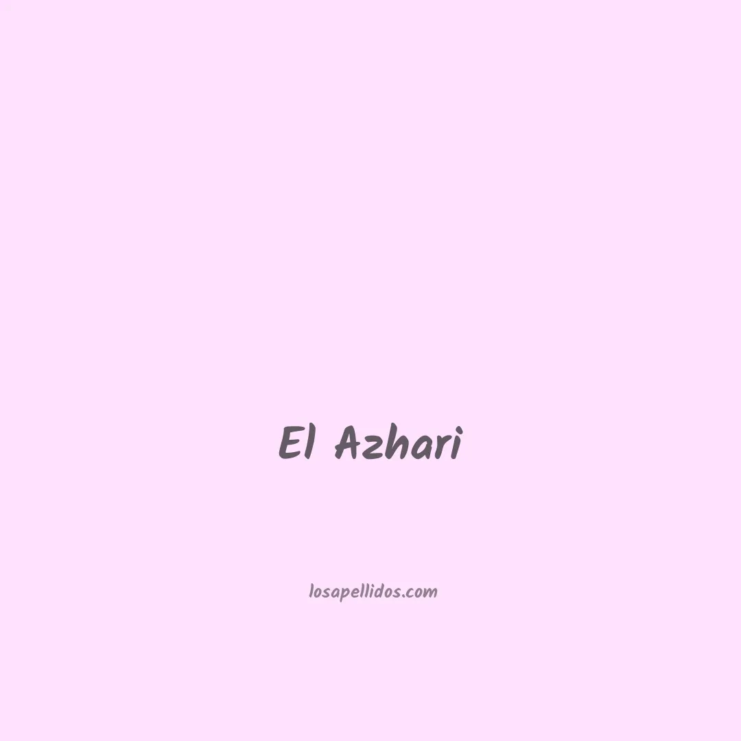 El azhari en chino