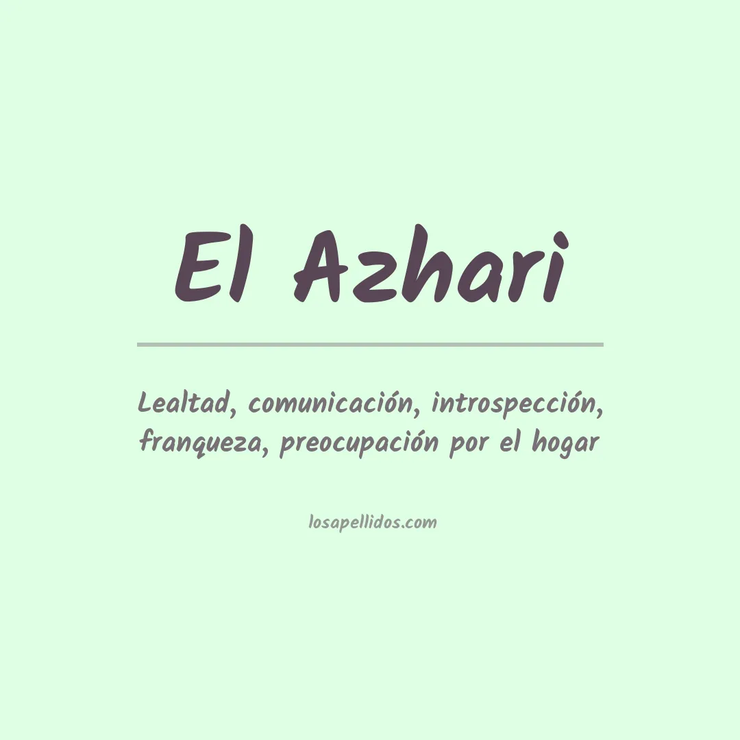 Apellido El azhari